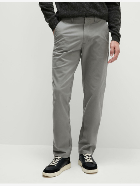 Marks & Spencer Strečové chino kalhoty normálního střihu Marks & Spencer šedá