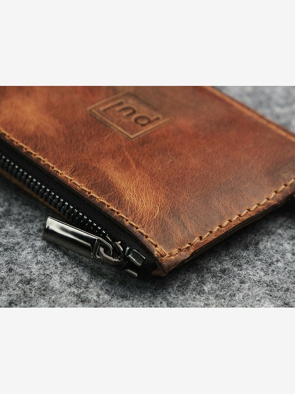 Pularys Pularys pánská kožená peněženka Oldtimer Slim hnědá