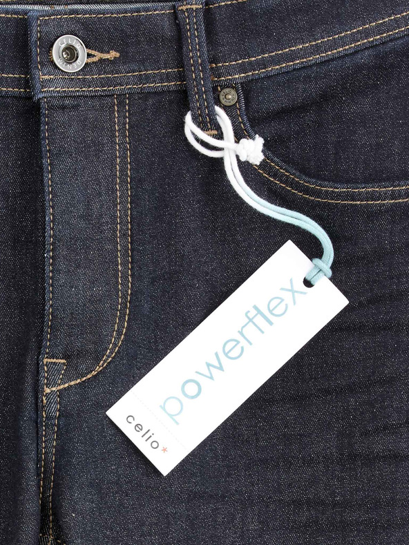 Celio Černé straight fit džíny Celio Anoflex