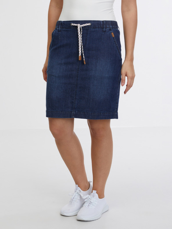 Sam 73 Tmavě modrá dámská džínová sukně SAM 73 Gisela