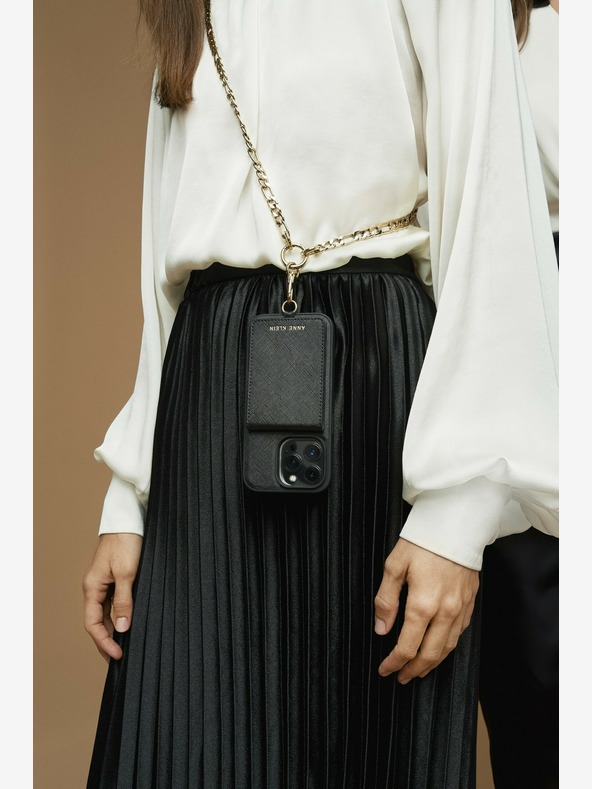 Anne Klein Kovový crossbody řetízek k mobilu Anne Klein WK4022GPGP