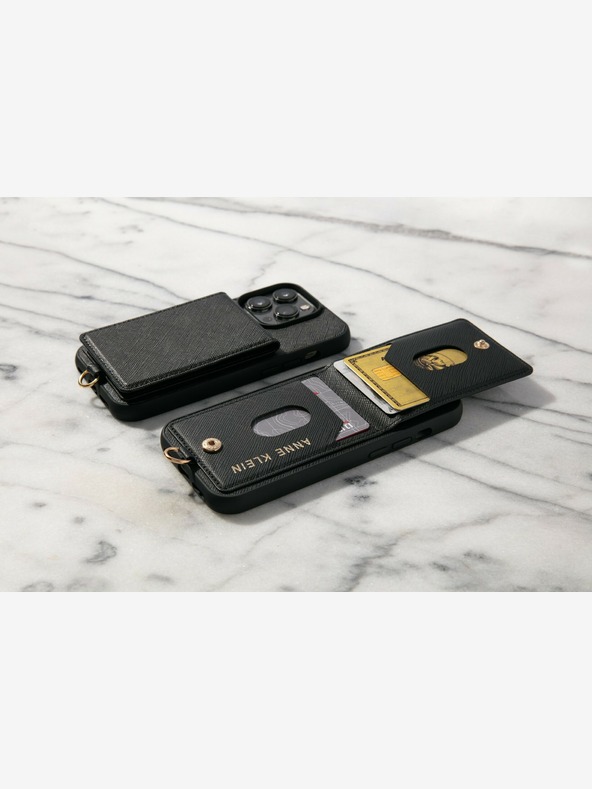 Anne Klein Černý kryt Anne Klein pro iPhone 13/14