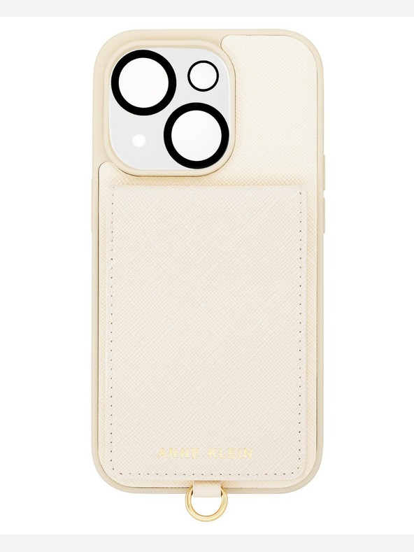 Anne Klein Krémový kryt Anne Klein pro iPhone 13/14