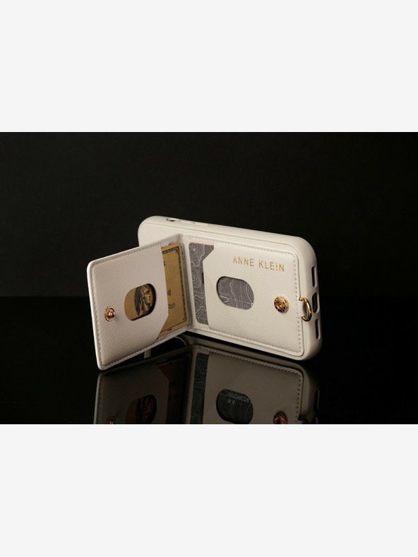 Anne Klein Krémový kryt Anne Klein pro iPhone 13/14