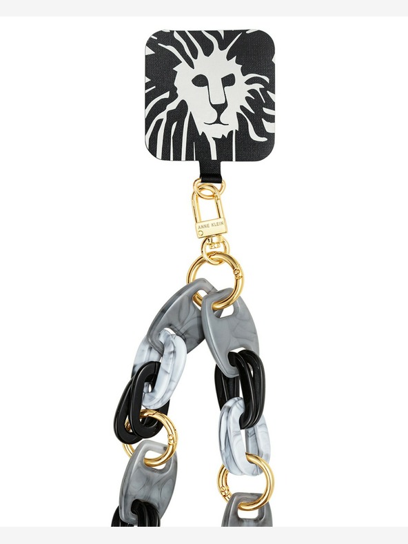 Anne Klein Plastový crossbody řetízek k mobilu Anne Klein WK4020BKGY
