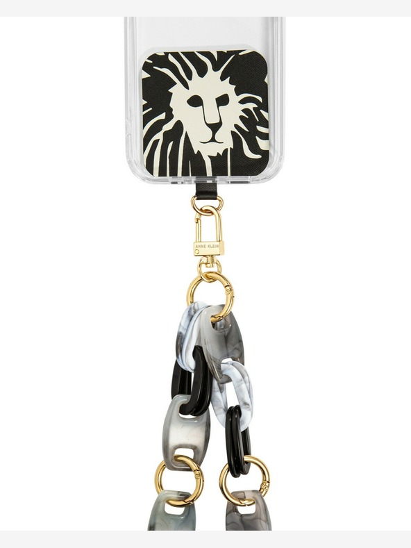 Anne Klein Plastový crossbody řetízek k mobilu Anne Klein WK4020BKGY