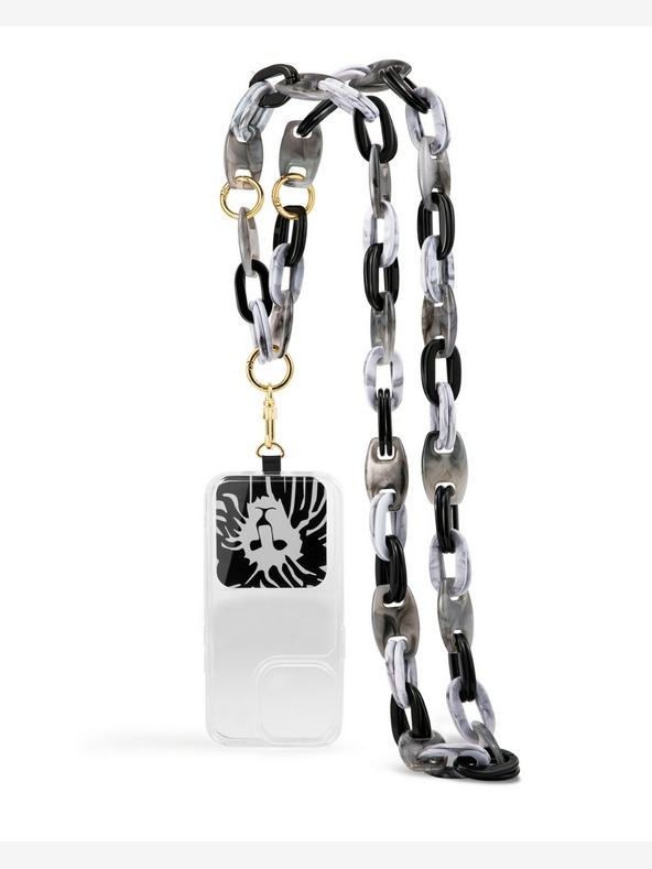 Anne Klein Plastový crossbody řetízek k mobilu Anne Klein WK4020BKGY