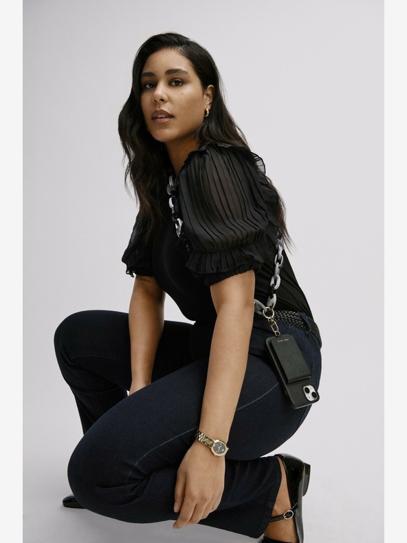 Anne Klein Plastový crossbody řetízek k mobilu Anne Klein WK4020BKGY