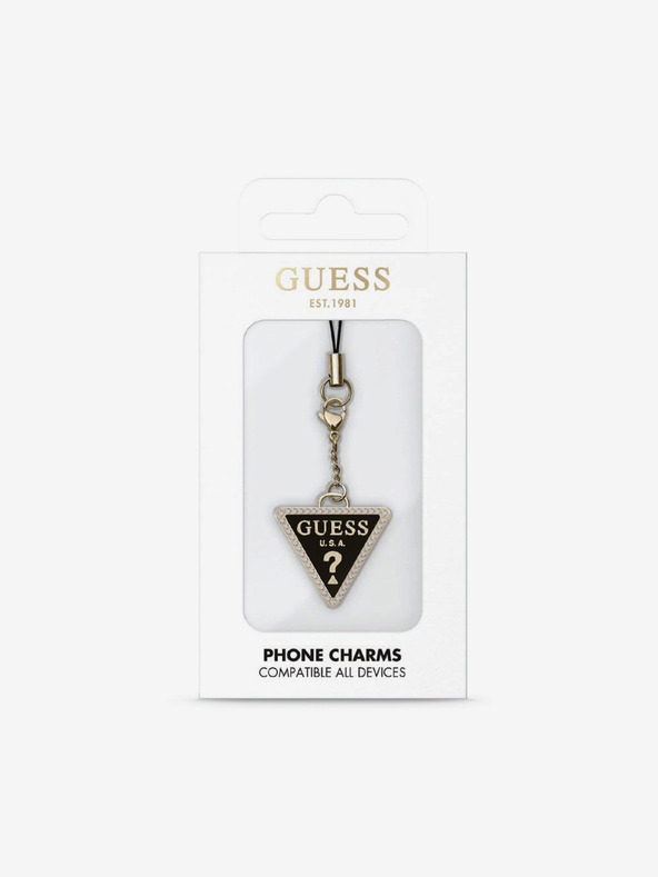 Guess Guess Přívěsek Strass Triangle Metal Logo