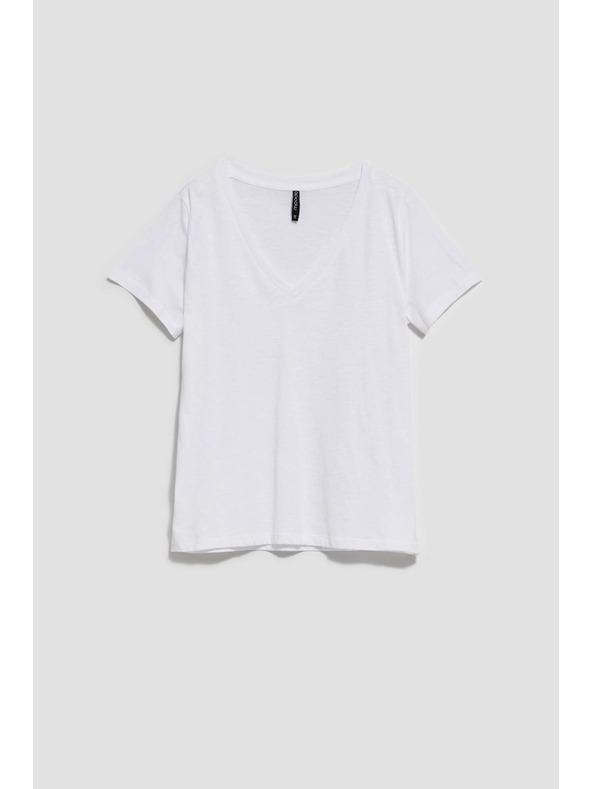 Moodo Bílé dámské tričko Moodo