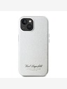 Karl Lagerfeld Grained PU Hotel RSG Zadní Kryt pro iPhone 15 Grey Karl Lagerfeld