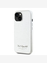Karl Lagerfeld Grained PU Hotel RSG Zadní Kryt pro iPhone 15 Grey Karl Lagerfeld