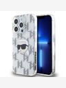 Karl Lagerfeld Karl Lagerfeld IML Electroplated Karl Head Zadní Kryt pro iPhone 15 Pro Transparent