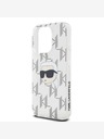 Karl Lagerfeld Karl Lagerfeld IML Electroplated Karl Head Zadní Kryt pro iPhone 15 Pro Transparent