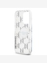 Karl Lagerfeld Karl Lagerfeld IML Electroplated Karl Head Zadní Kryt pro iPhone 15 Pro Transparent