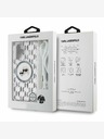 Karl Lagerfeld Karl Lagerfeld IML Monogram Crossbody K&CH Heads MagSafe Zadní Kryt pro iPhone 16 Transparent