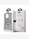 Karl Lagerfeld Karl Lagerfeld IML Choupette Head Metal Frame MagSafe Zadní Kryt pro iPhone 15 Pro Max Black