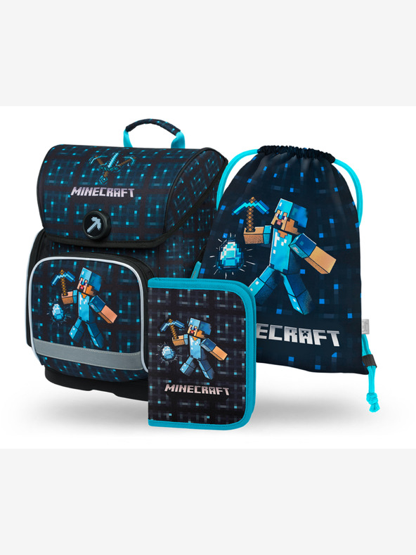 BAAGL  Ergo Minecraft Blue Axe Školní set