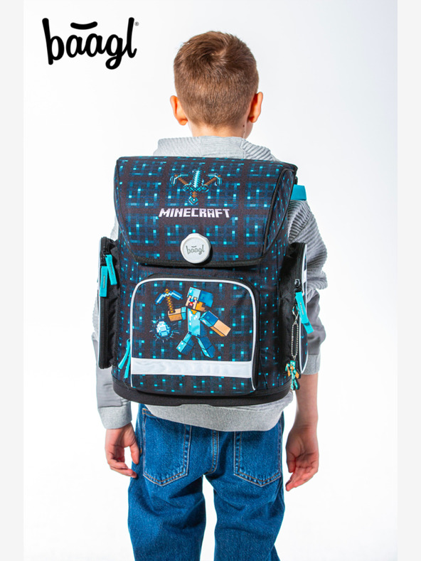 BAAGL  Ergo Minecraft Blue Axe Školní set