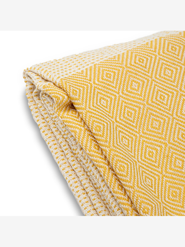 Balkanova Bavlněný přehoz Nefes IV - medově žlutá
