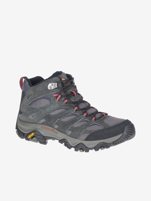 Merrell Šedé pánské kotníkové outdoorové tenisky MERRELL Moab 3 Mid GTX