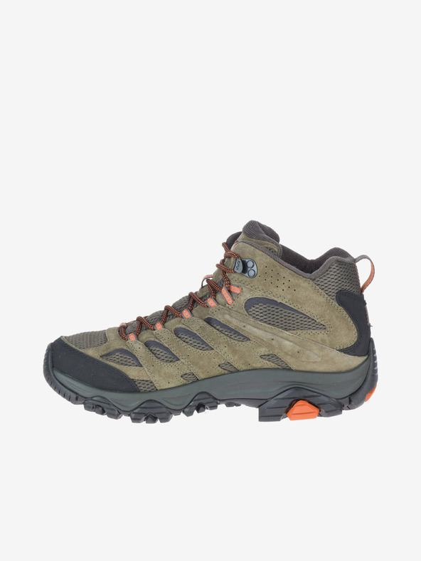 Merrell Zelené pánské kotníkové outdoorové tenisky MERRELL Moab 3 Mid GTX