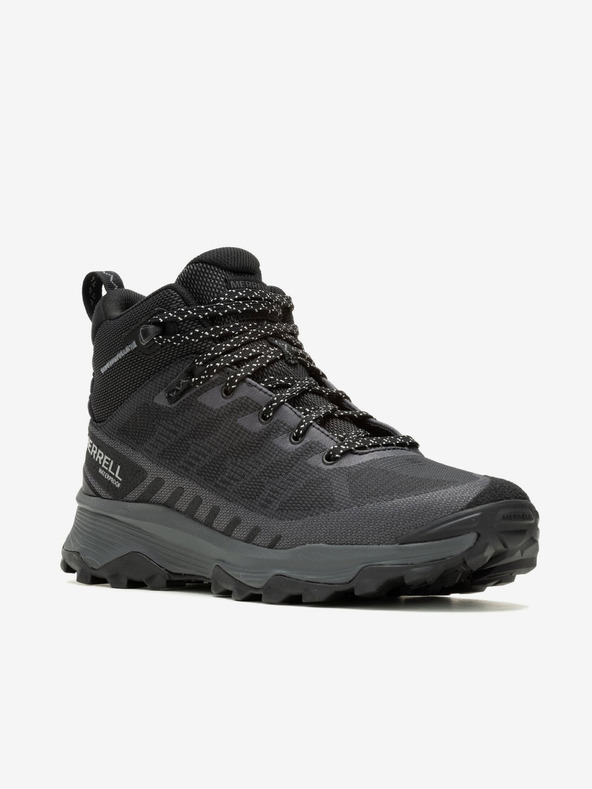 Merrell Černé pánské kotníkové outdoorové tenisky MERRELL Speed Eco Mid Waterproof