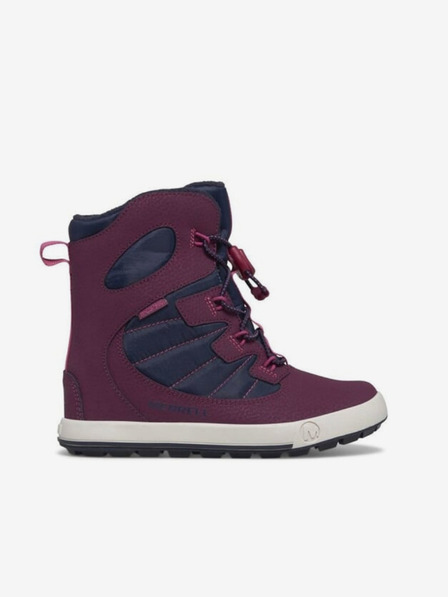 Merrell Fialové dětské sněhule MERRELL Snow Bank 4.0 Waterproof