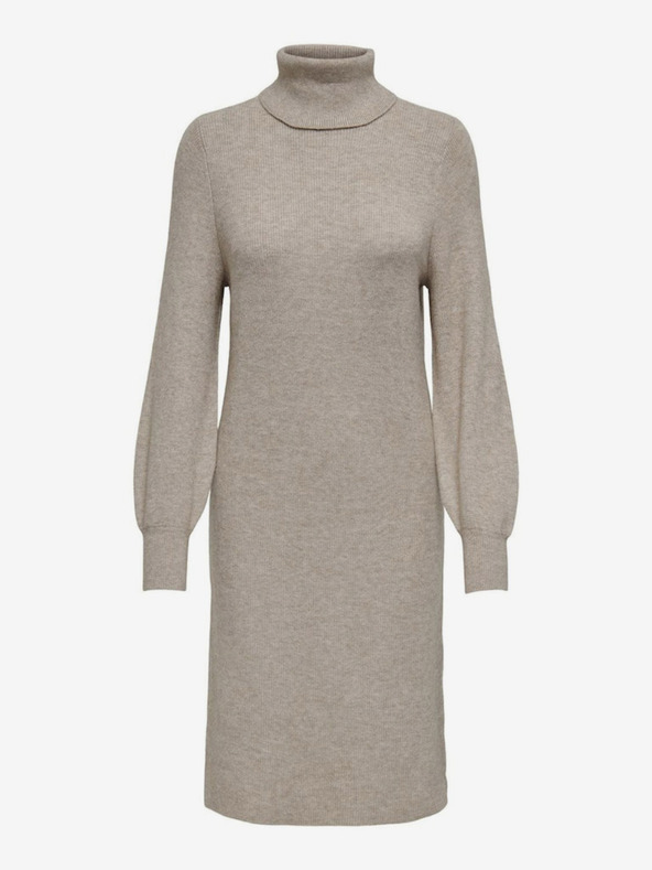 ONLY Béžové dámské svetrové šaty ONLY Sasha