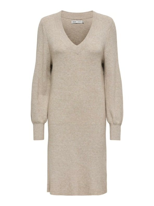 ONLY Béžové dámské svetrové šaty ONLY Katia