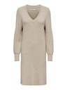 ONLY Béžové dámské svetrové šaty ONLY Katia
