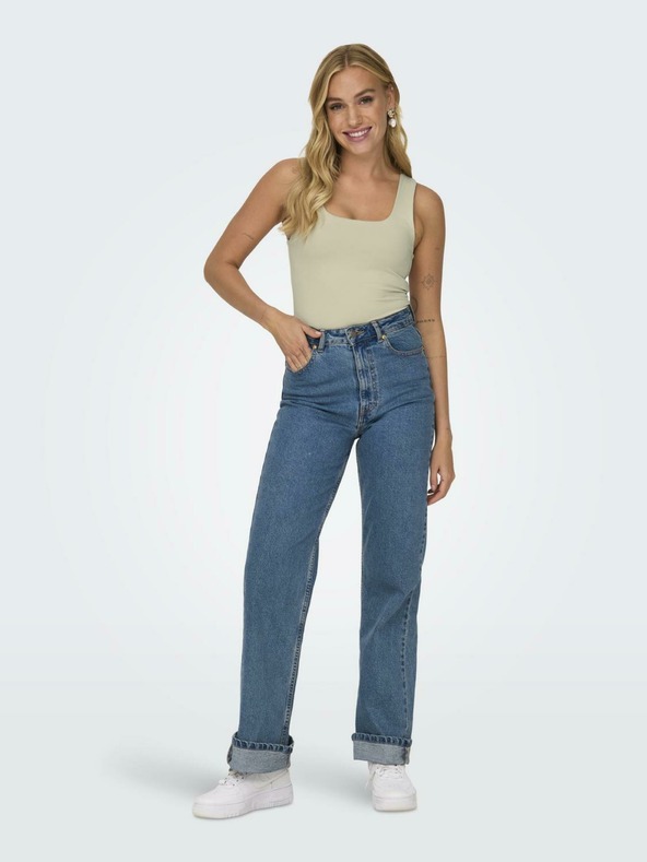 ONLY Béžové dámské oboustranné basic tílko ONLY Ea