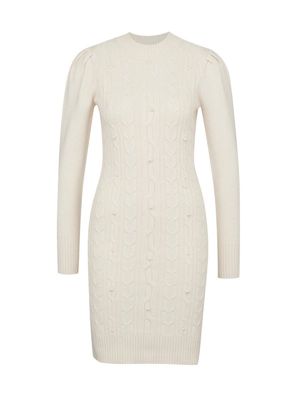 Orsay Krémové dámské svetrové šaty ORSAY