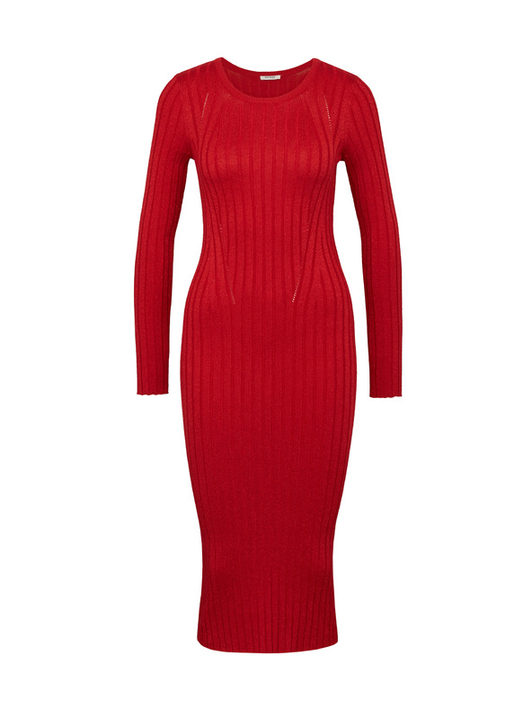 Orsay Červené dámské midi šaty ORSAY