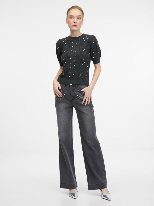 Orsay Tmavě šedý dámský svetr ORSAY