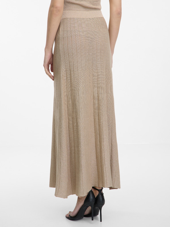 Orsay Zlatá dámská sukně ORSAY