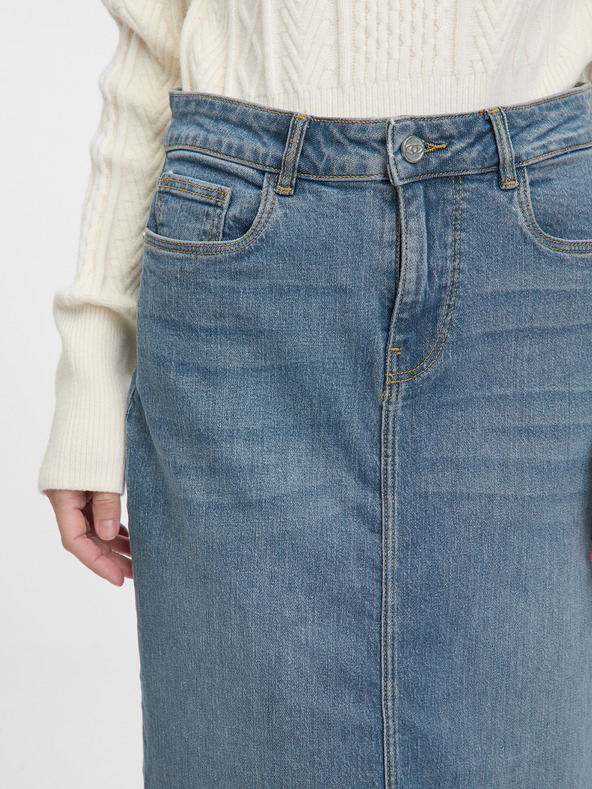 Orsay Modrá dámská džínová maxi sukně ORSAY