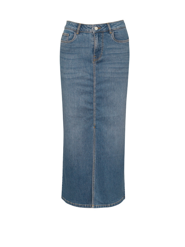 Orsay Modrá dámská džínová maxi sukně ORSAY