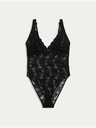 Marks & Spencer Krajkové body Cleo bez kostic Marks & Spencer černá