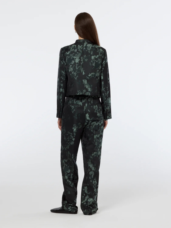 Scotch & Soda Zeleno-černý dámský vzorovaný blazer Scotch & Soda