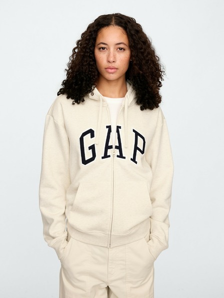 GAP Mikina na zip s logem GAP