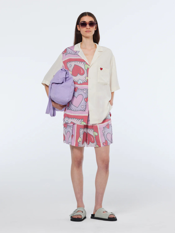 Scotch & Soda Červeno-krémová dámská vzorovaná košile Scotch & Soda