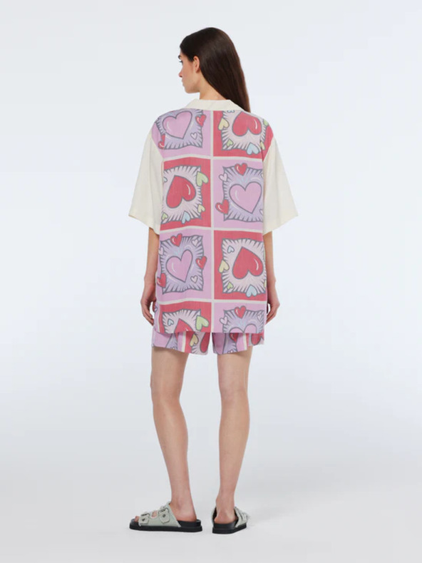 Scotch & Soda Červeno-krémová dámská vzorovaná košile Scotch & Soda