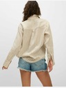 Marks & Spencer Oversized košile ve stylu Girlfriend s límečkem, z čistého lnu Marks & Spencer béžová