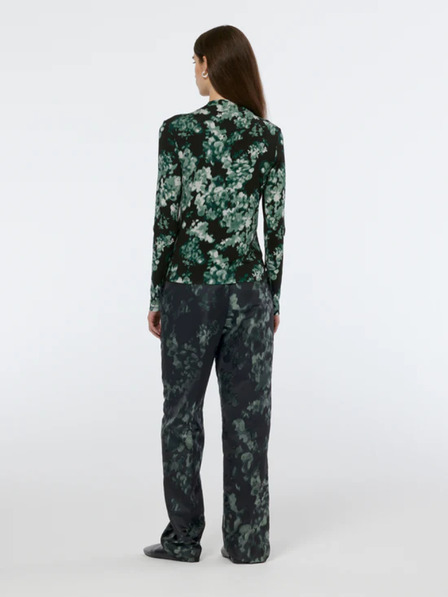 Scotch & Soda Zeleno-černé dámské vzorované kalhoty Scotch & Soda