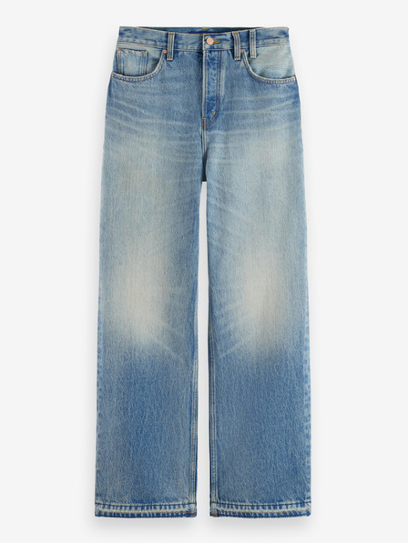 Scotch & Soda Modré dámské loose fit džíny vintage touch Scotch & Soda
