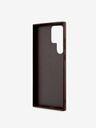 Guess Guess PU 4G Metal Logo Zadní Kryt pro Samsung Galaxy S23 Ultra Brown