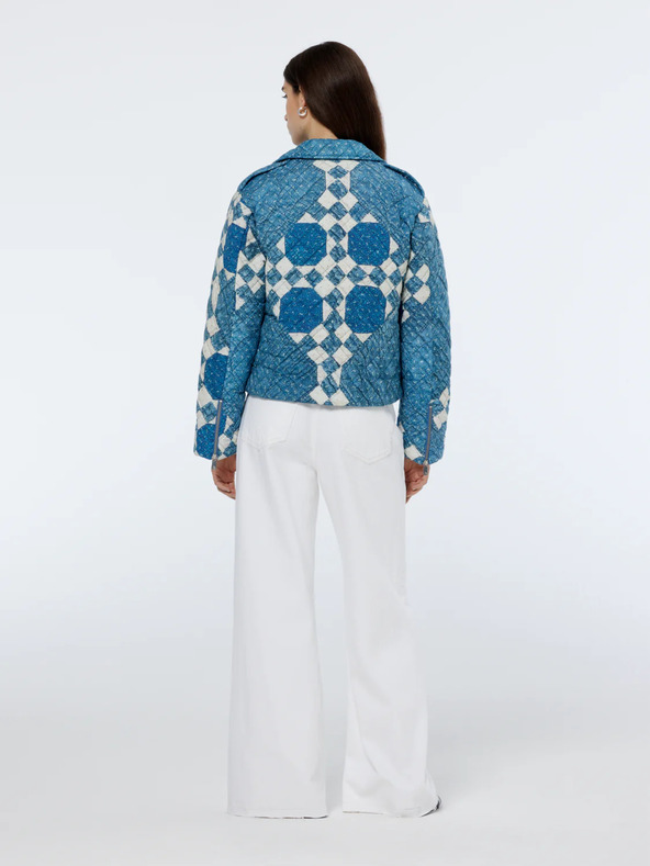 Scotch & Soda Modrá dámská vzorovaná bunda Scotch & Soda