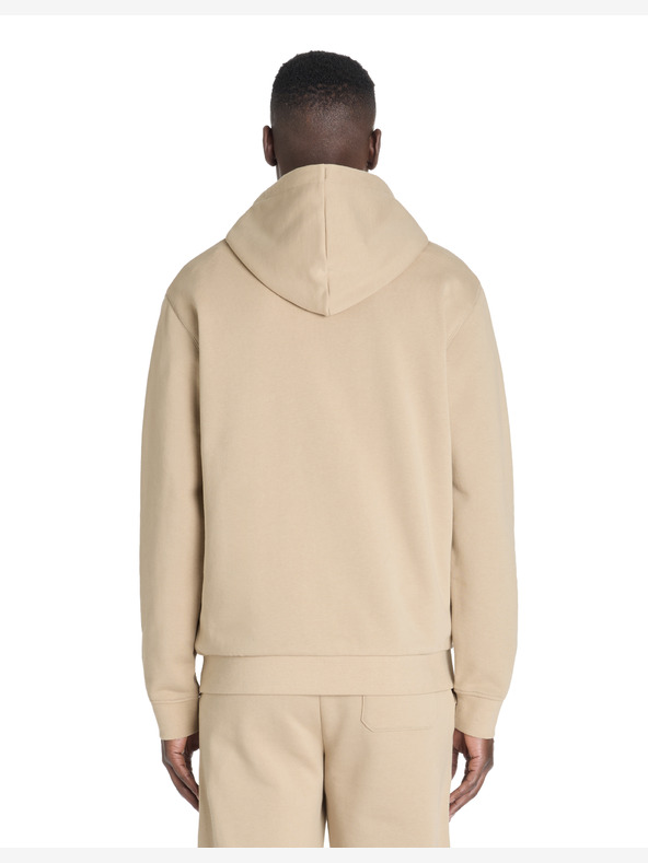 Celio Béžová pánská mikina s kapucí Celio Fesix