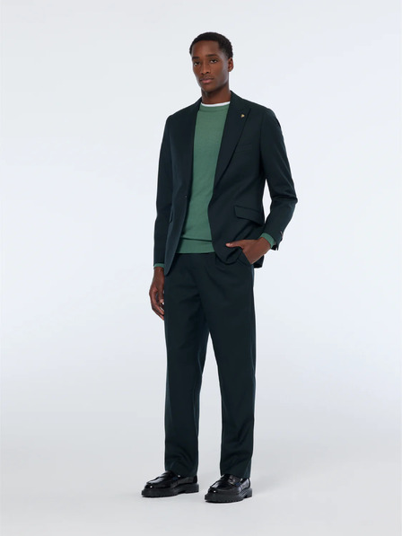 Scotch & Soda Tmavě zelené vlněné pánské sako Scotch & Soda